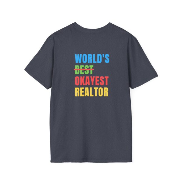 Customizable Funny Realtor T-Shirt - World's Best Okayest Realtor - Unisex Softstyle Tee - Image 7