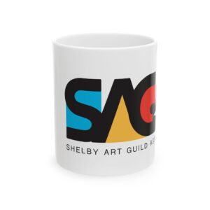 Shelby Art Guild Association Ceramic Mug — Colorful Logo Coffee Cup (11oz/15oz)